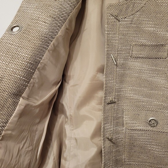 Chadwick's Vintage Jacket Women 10 Tan Toggle Button Business Casual Travel - Picture 3 of 5